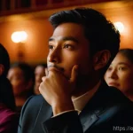 공연예술과 심리학 - **Prompt: The Empathy of the Stage**
    **Description:** A wide shot of a diverse audience inside a...